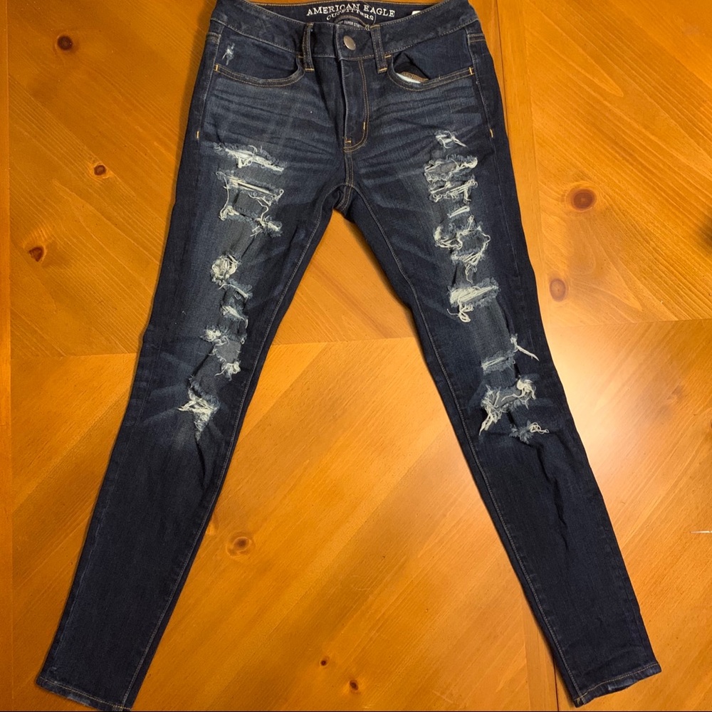 American Eagle ripped jeans